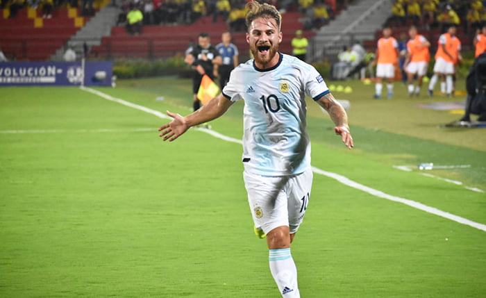 Macallisteralexis festejo argentina preolimpicosub23 3febrero2020