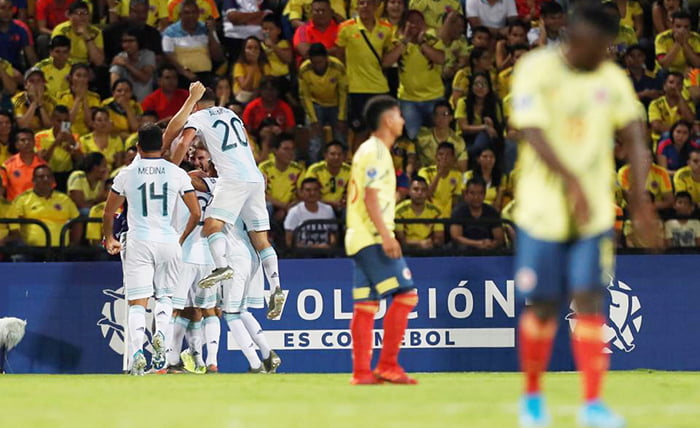 Preolimpicosub23 Argentina Festejo Colombia 7febrero2020