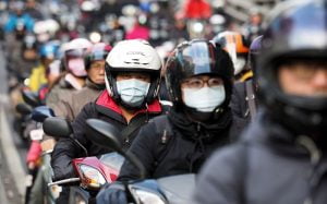 Coronavirus china motociclistas 15febrero2020