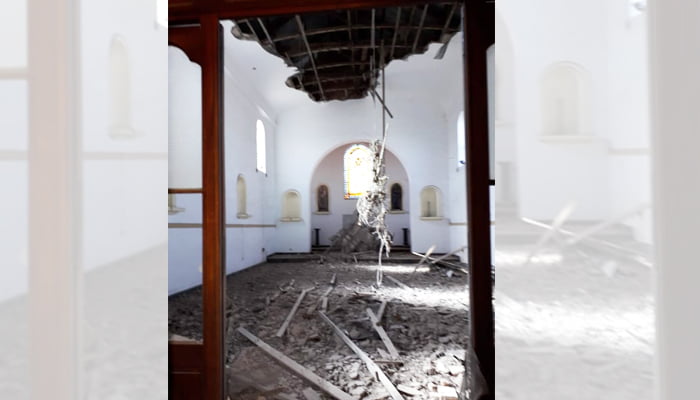 Iglesia Trenel Desplome Techo 13abril2020