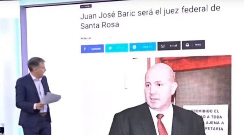 Baricjuanjose Juez Federal Santarosa Placa Television Espionaje 14junio2020