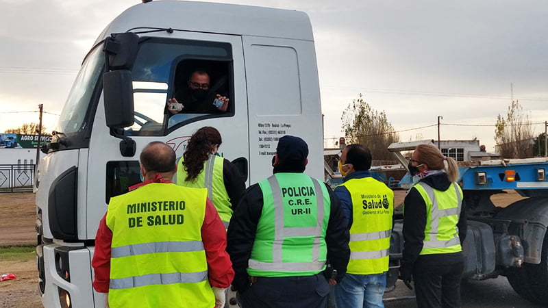 Policia Control Transito Camion Generalpico 19junio2020