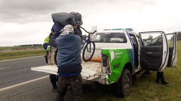 Ciclista paraguay demorado mardelplata 3julio2020