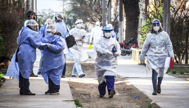 Coronavirus busqueda activa personal barrio rioatuel santarosa 1agosto2020