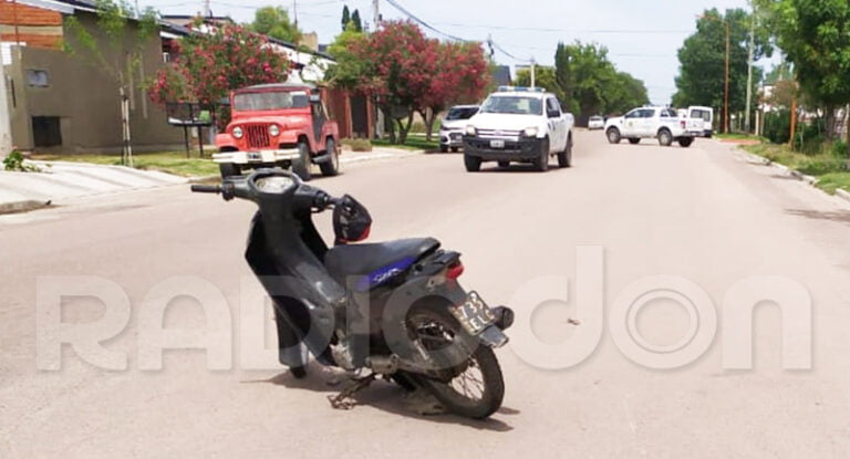 Motociclista accidente lomodeburro castex 1enero2020