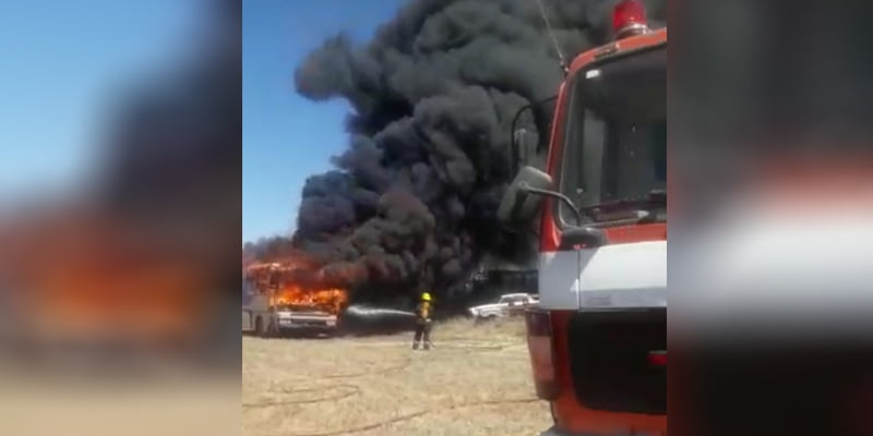 Bomberos Simulacro Incendio Generalacha 9febrero2021