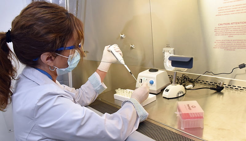 Coronavirus hospital luciomolas laboratorio analisis 18marzo2021