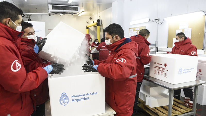 Coronavirus vacunas sputnikv correo distribucion trabajadores 7marzo2021