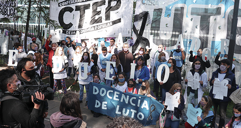 Docentes protesta duelo bsas 16mayo2021