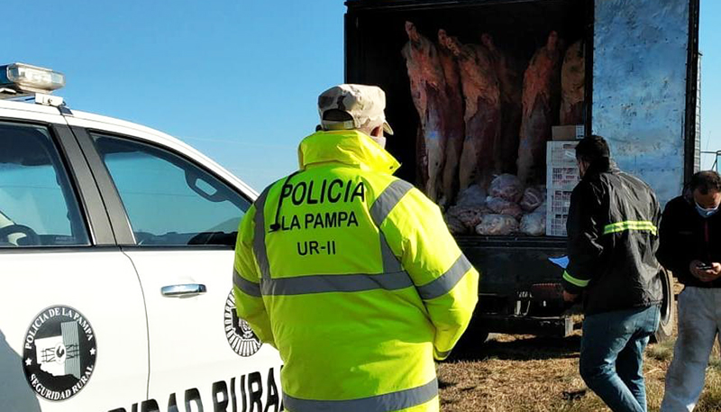 Carne Vacuna Cerdo Decomiso Policia Generalpico 14agosto2021