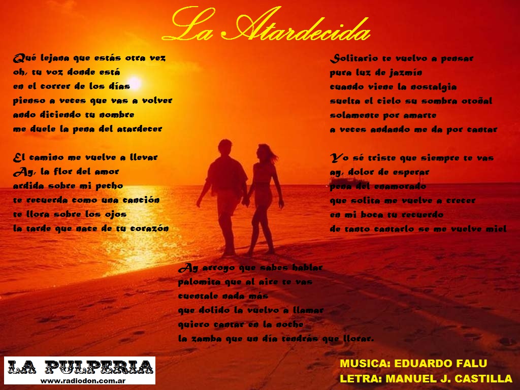 La atardecida