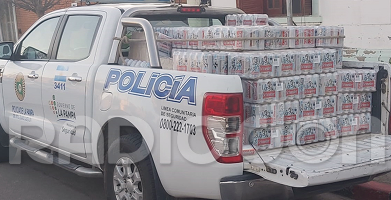 Robo bebidas cerverzas castex patrullero 11octubre2021
