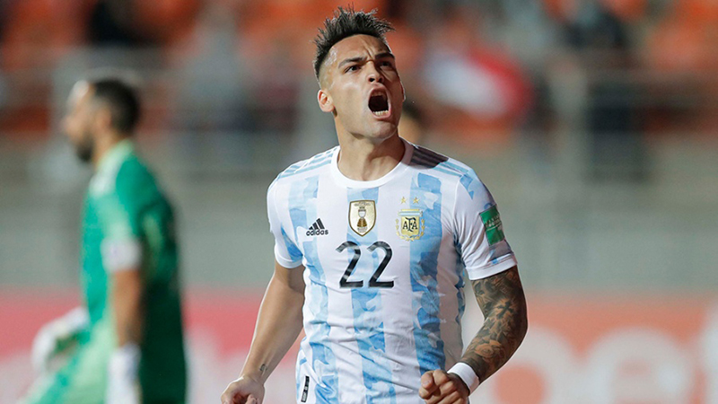 Eliminatoriasudamericana Argentina Martinezlautaro Festejo 27enero2022