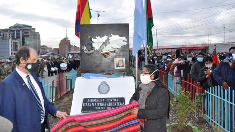 Islasmalvinas Plaza Bolivia Descubrimiento 25enero2022