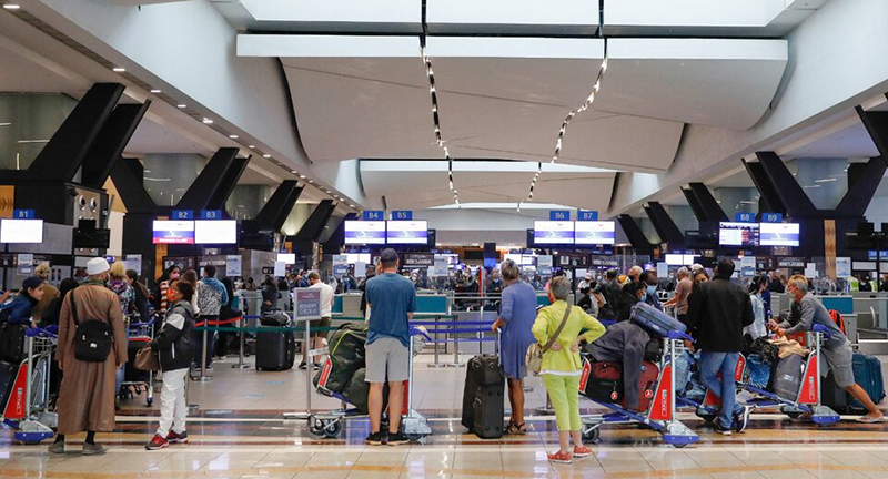 Sudafrica aeropuerto turistas 1enero2022