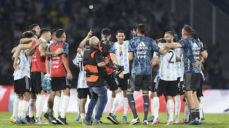 Eliminatoriassudamericanas argentina festejo colombia 1febrero2022