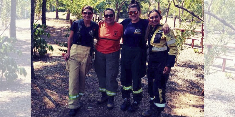 Bomberas lapampa incendios misiones 21febrero2022