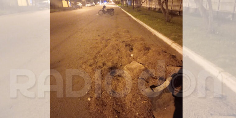 Motociclista choque residuos castex 22febrero2022