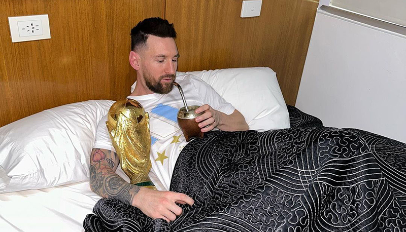Messilionel mate cama copadelmundo 20diciembre2022