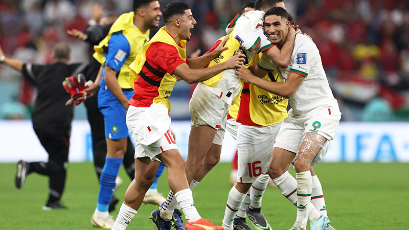 Qatar2022 marruecos festejo 2diciembre2022