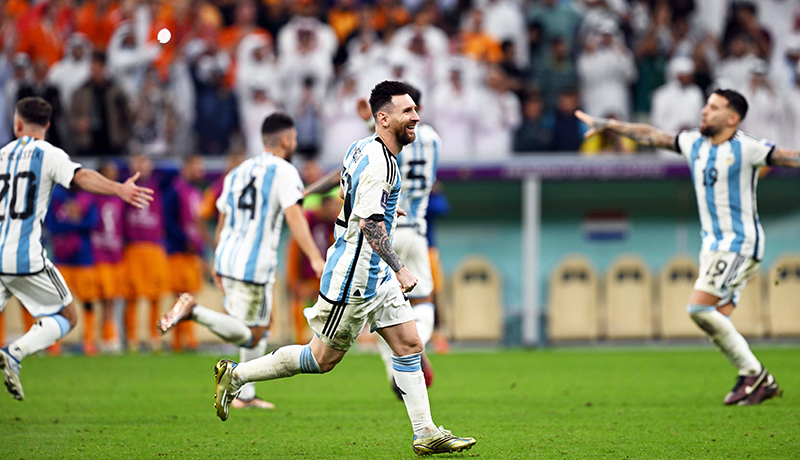 Qatar2022 messilionel festejo jugadores 9diciembre2022