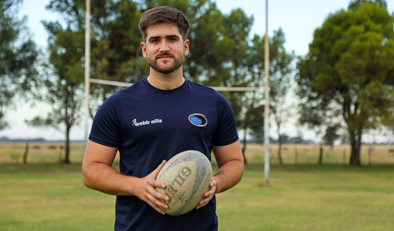 Andres Bellagamba, Jugador De Rugby Del Club Estudientes De Santa Rosa