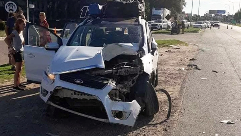 Choque Auto Camion Rutanacional5 Santarosa 5febrero2023