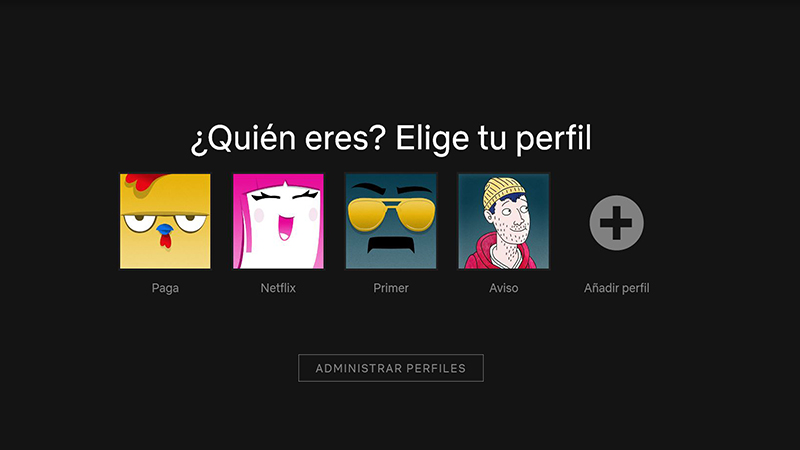 Netflix cuentas