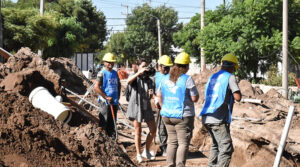 Fernandezgisella maquinista saneamiento obra trabajadores santarosa 8marzo2023