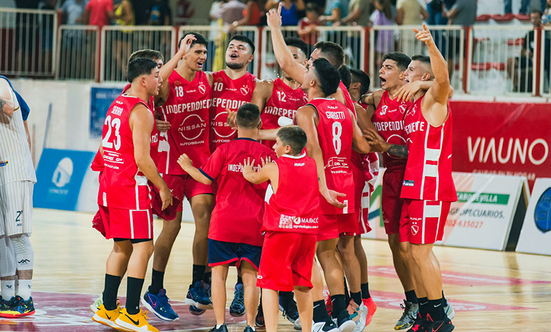 Ligafederalbasquet sportivoindependiente festejo 3marzo2023