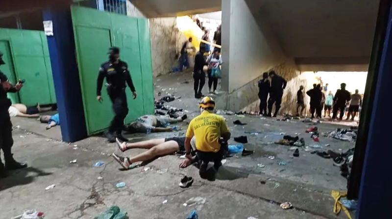 Elsalvador Estampida Estadio Muertos 21mayo2023