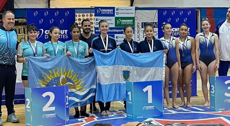 Juegosintegracionpatagonica lapampa gimnasia podio 27mayo2023