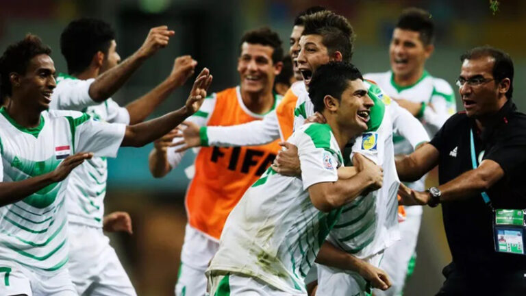 Mundialsub20 irak futbolistas festejo 19mayo2023
