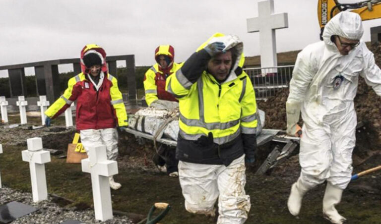 Luis fondebrider, presidente del eaaf en malvinas. gentileza eaaf