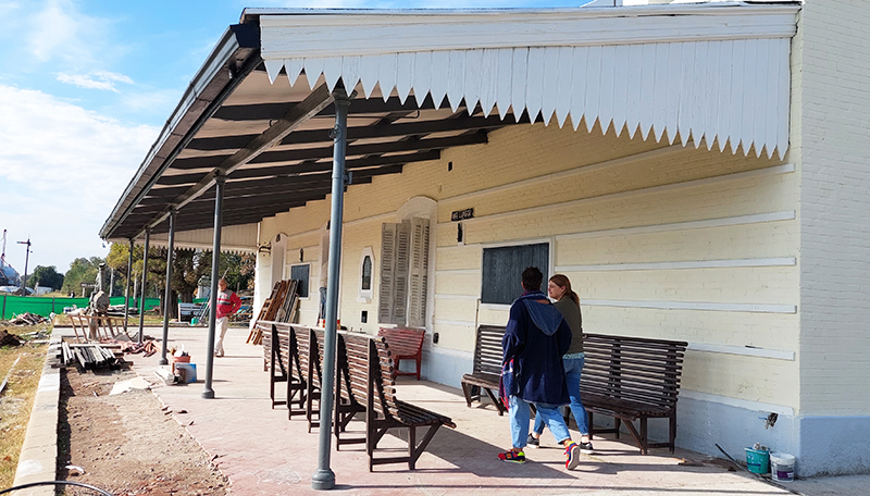 Maggioadriana construccion trabajadores recorrida estacion ingenieroluiggi 12setiembre2023