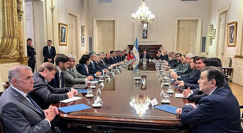 Gobernadores reunion casarosada 30marzo2024