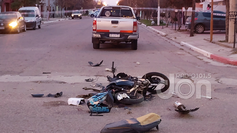 Choque motociclista fallecimiento castex 28mayo2024