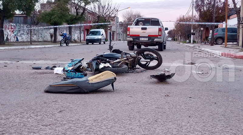 Choque motociclista fallecimiento castex 29mayo2024