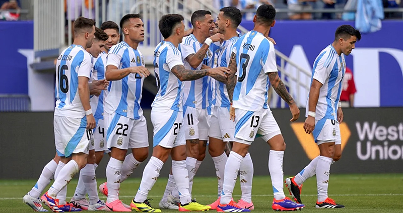 Seleccionargentina Festejo Dimariaangel Amistoso Ecuador 9junio2024