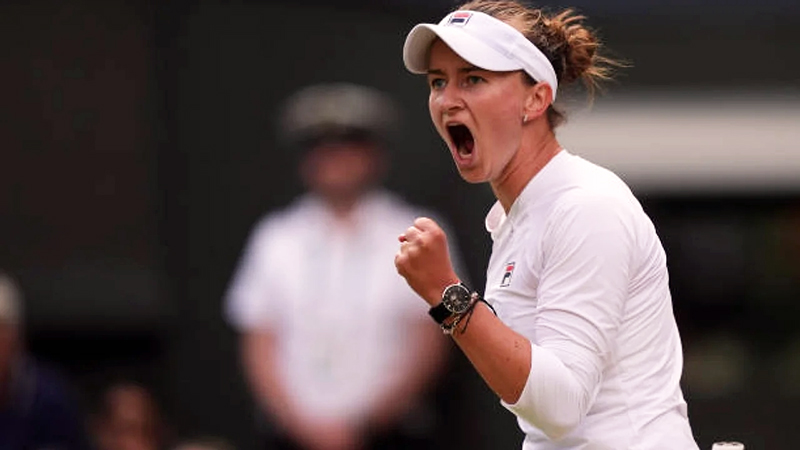 Krejcikovabarbora festejo wimbledon 13julio2024