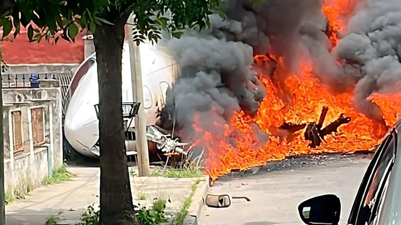 Avion Despiste Incendio Sanfernando 18diciembre2024