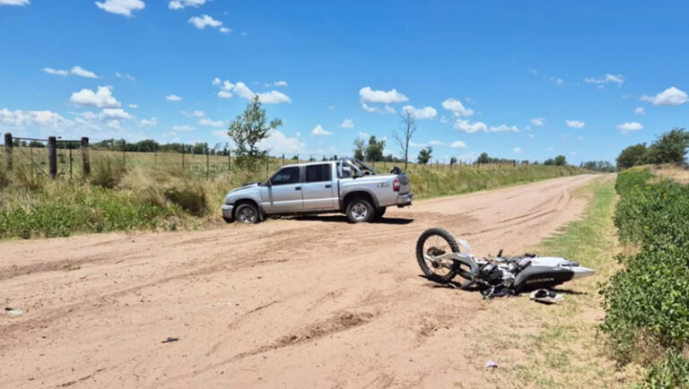 Motociclista fallecimiento caminovecinal quemuquemu 24diciembre2024