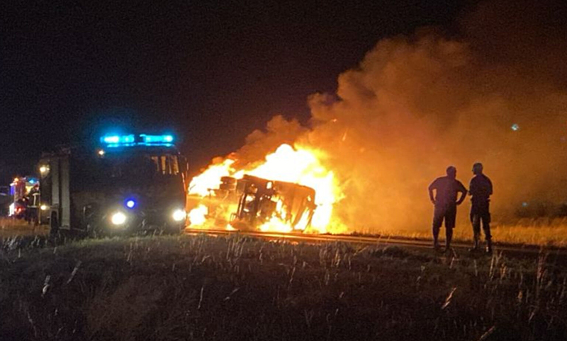 Vuelco Incendio Camion Rutanacional5 Catrilo 17diciembre2024