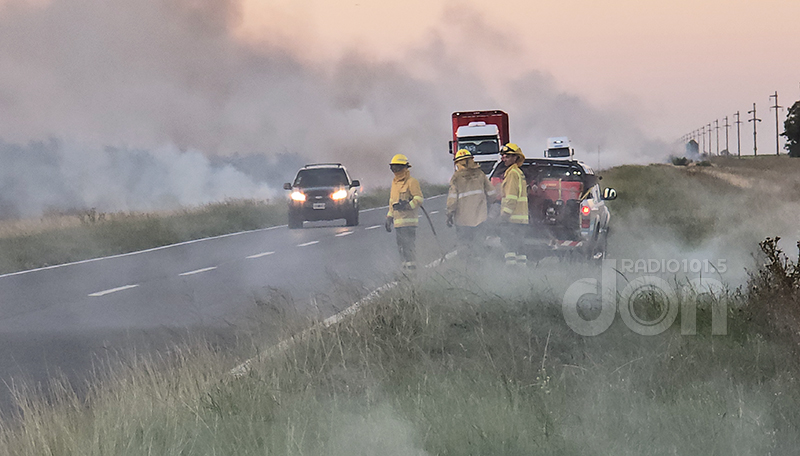 Incendios Banquinas Bomberosvoluntarios Rutanacional35 Transito 19febrero2025