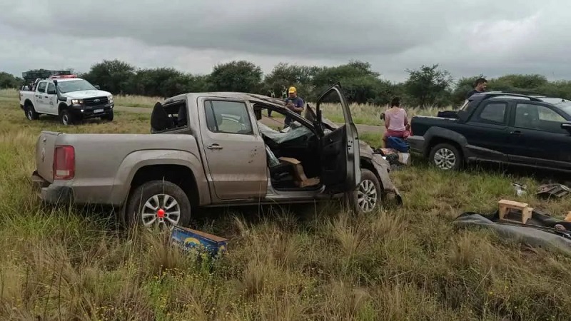 Vuelco Vwamarok Rutaprovincial13 Catriel Castex 28febrero2025