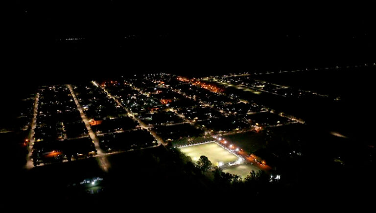 Altaitalia estadio inauguracion iluminacionled pueblo aerea 24abril2025