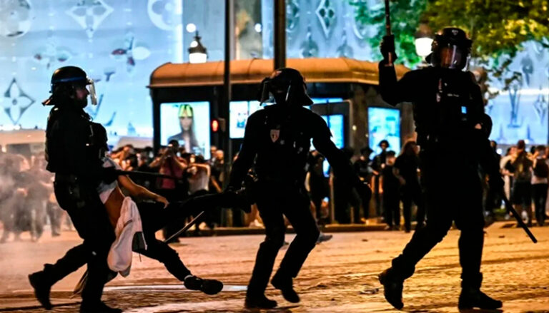Francia disturbios festejos psg policia 1junio2025