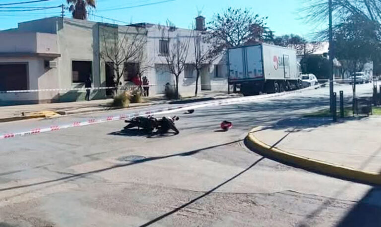 Motociclista fallecimiento choque quemuquemu 30junio2025