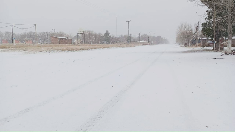 Nieve nevada montepampeano calles lahumada 28junio2025
