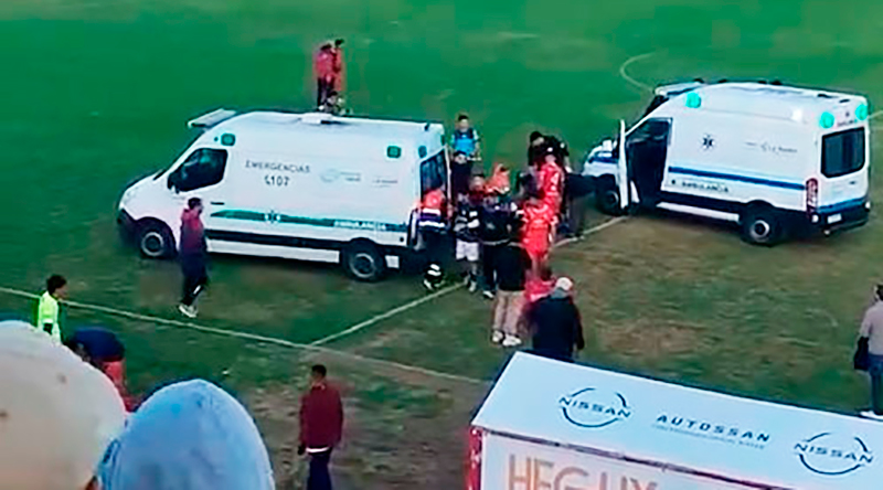 Ligapampeana sportivoindependiente ferroderealico incidentes rcp ambulancia 20julio2025